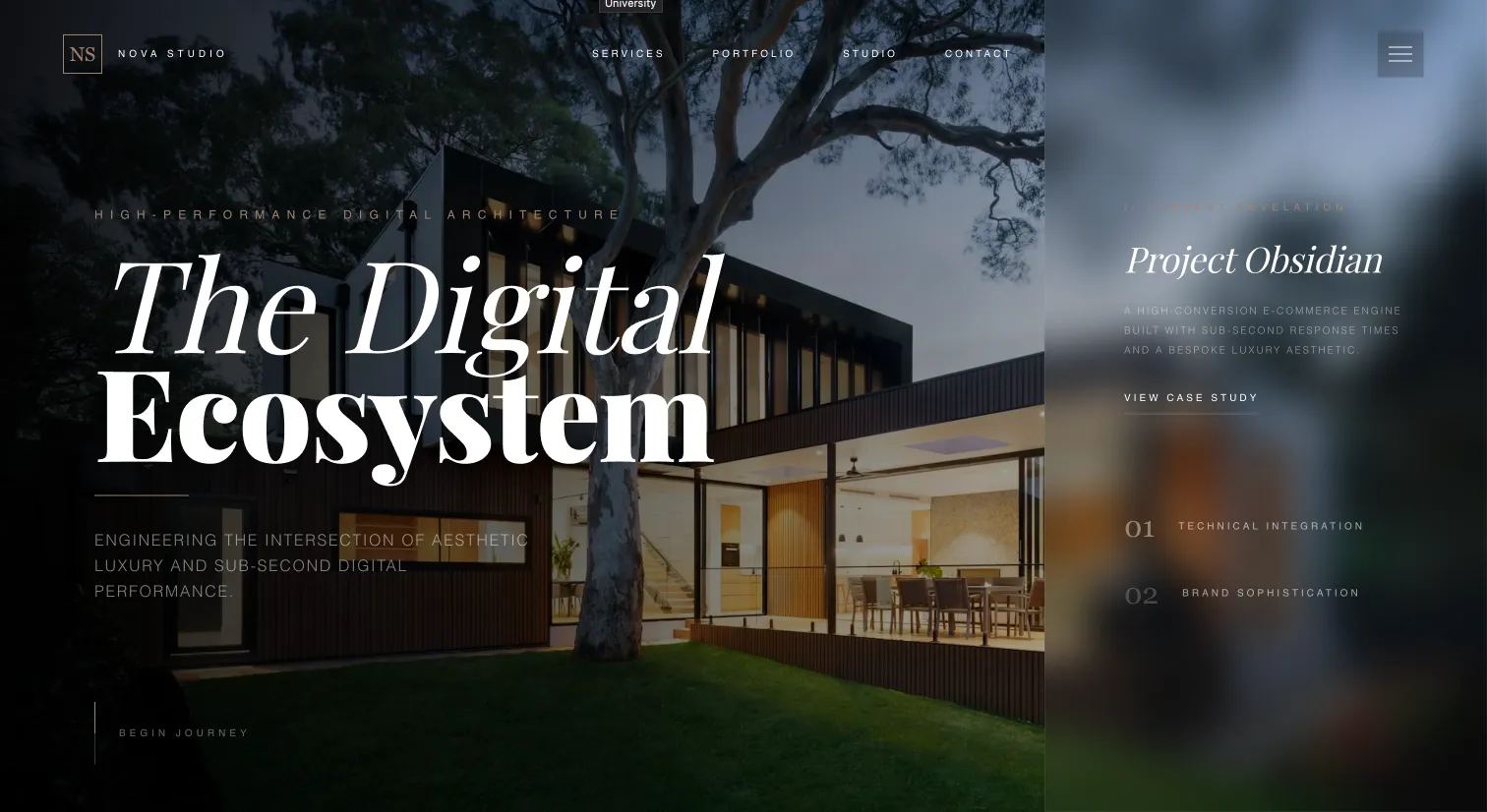 Nova Studio website screenshot